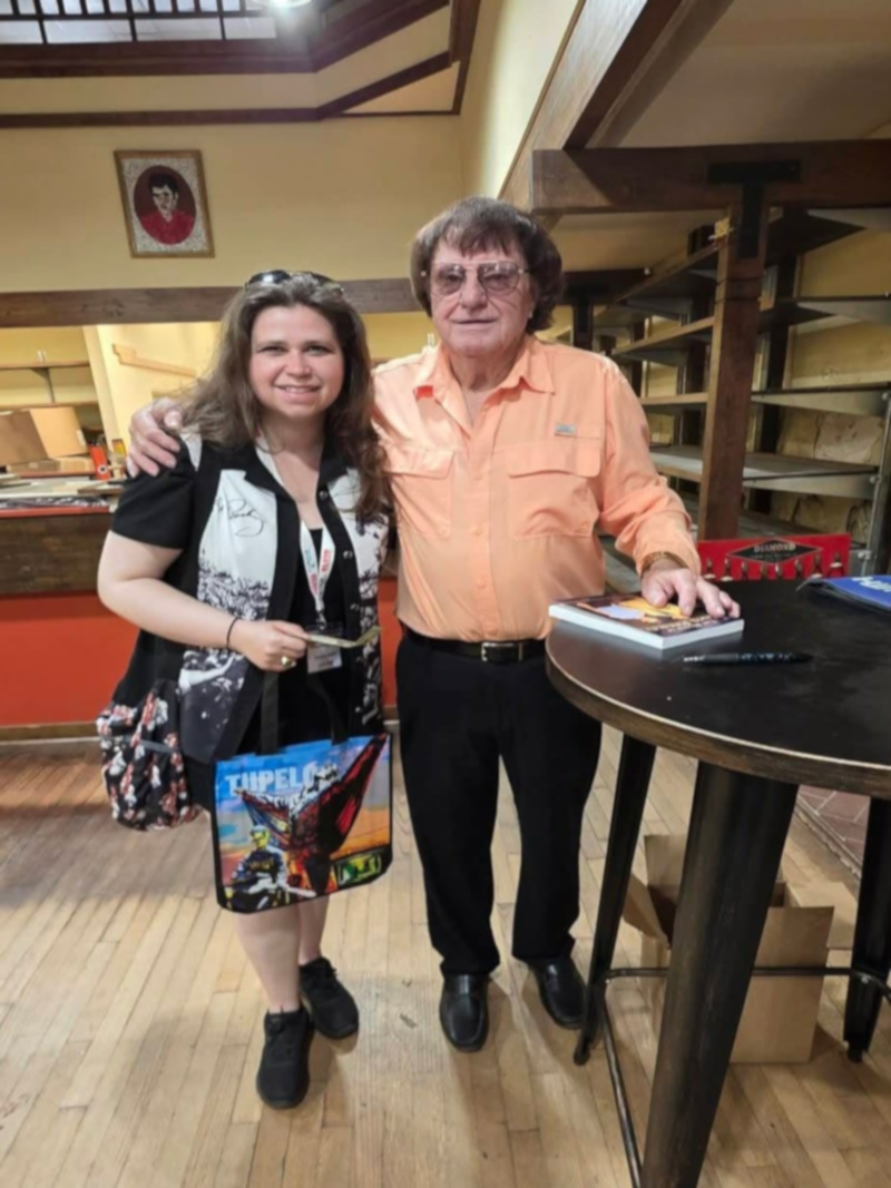 Mackey with a happy Elvis' fan